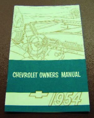 1954 Owners Manual
